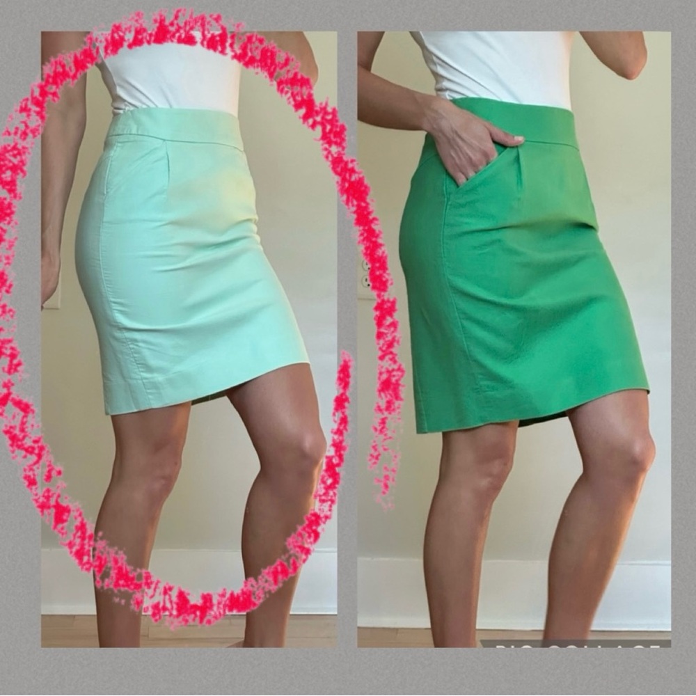 J. Crew Mint Green Pencil Skirt